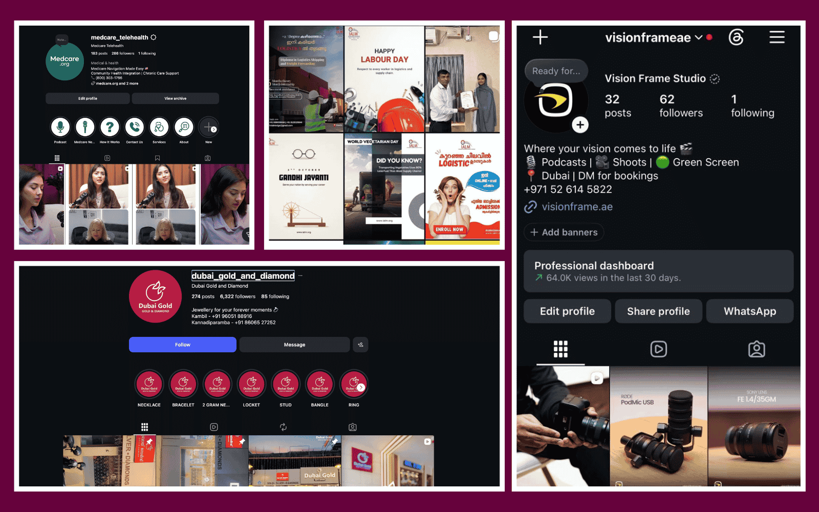 Social media management work